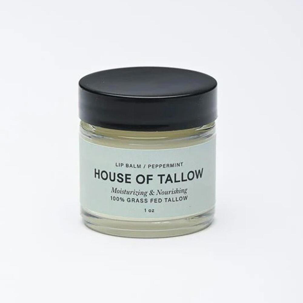 House of Tallow Peppermint  100% Grass Fed Tallow Lip Balm